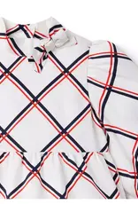 Janie and Jack Red White Blue Pattern Dress