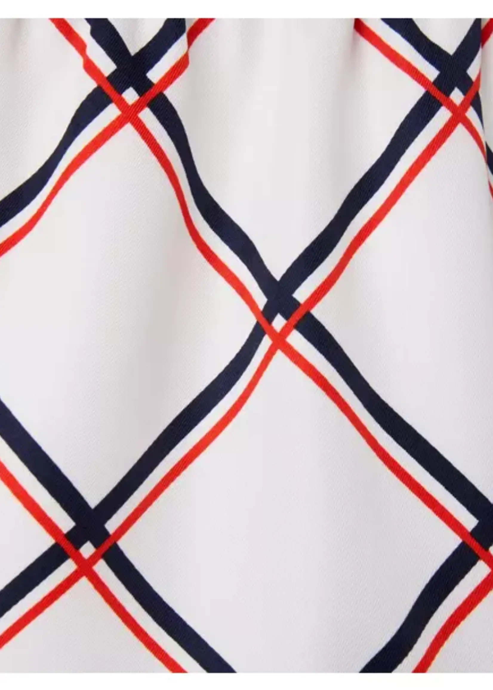 Janie and Jack Red White Blue Pattern Dress