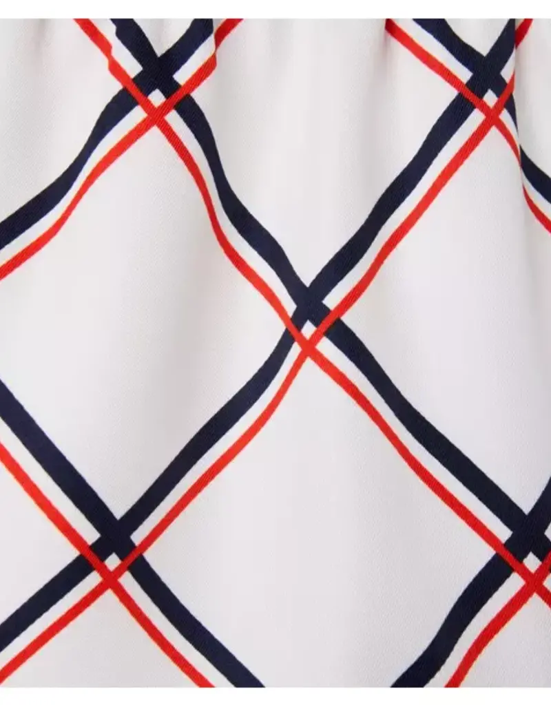 Janie and Jack Red White Blue Pattern Dress