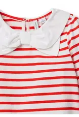 Janie and Jack Red Stripe Collar L/S Top