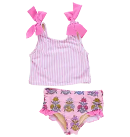 Pink Chicken shelly tankini pink stripe