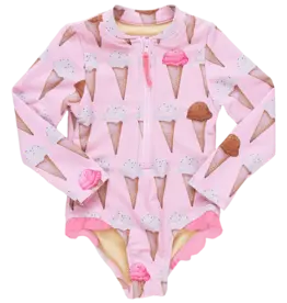 Pink Chicken arden suit neapolitan ice cream cones