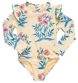 Pink Chicken rachel suit pale yellow poppy
