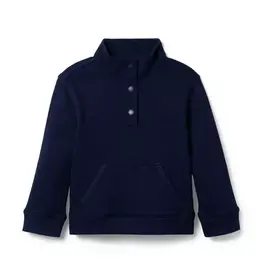 Janie and Jack SALE Navy FT Mock Pullover