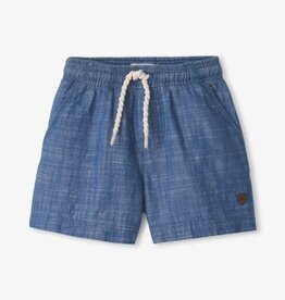 Hatley Kids blue indigo toddler pull on shorts