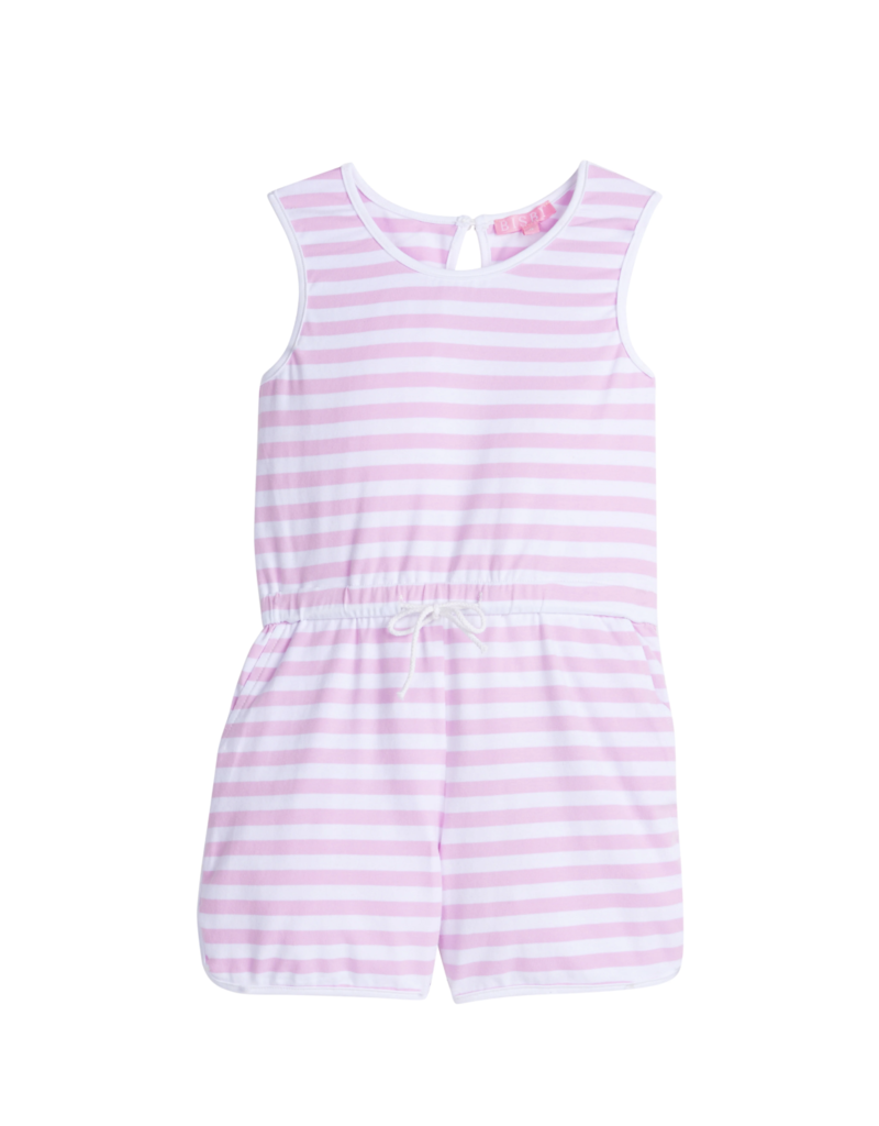 Bisby Rugby Romper Petal Stripe