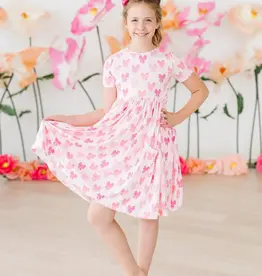 Mila & Rose Bow Beauty S/S Pocket Twirl Dress