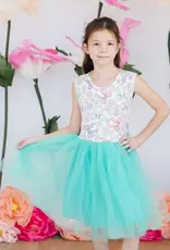 Mila & Rose Blossoms Bows Tank Tutu Dress