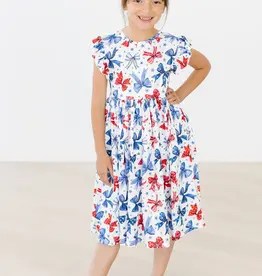 Mila & Rose Born to Sparkle Flutter Sleeve Twirl Dress