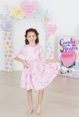 Mila & Rose Twinkle Ties 3/4 Sleeve Pocket Twirl Dress