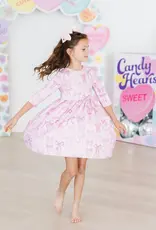 Mila & Rose Twinkle Ties 3/4 Sleeve Pocket Twirl Dress