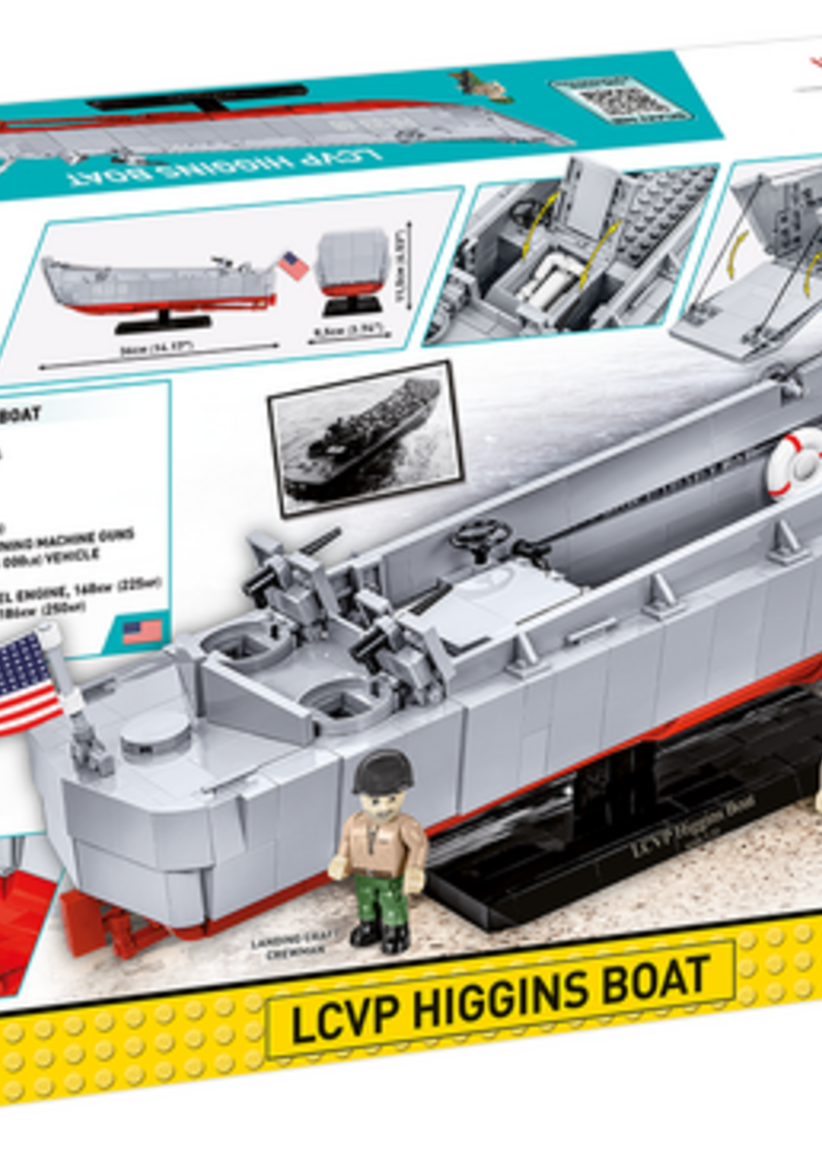 Cobi Toys HC WWII LCVP HIGGINS BOAT