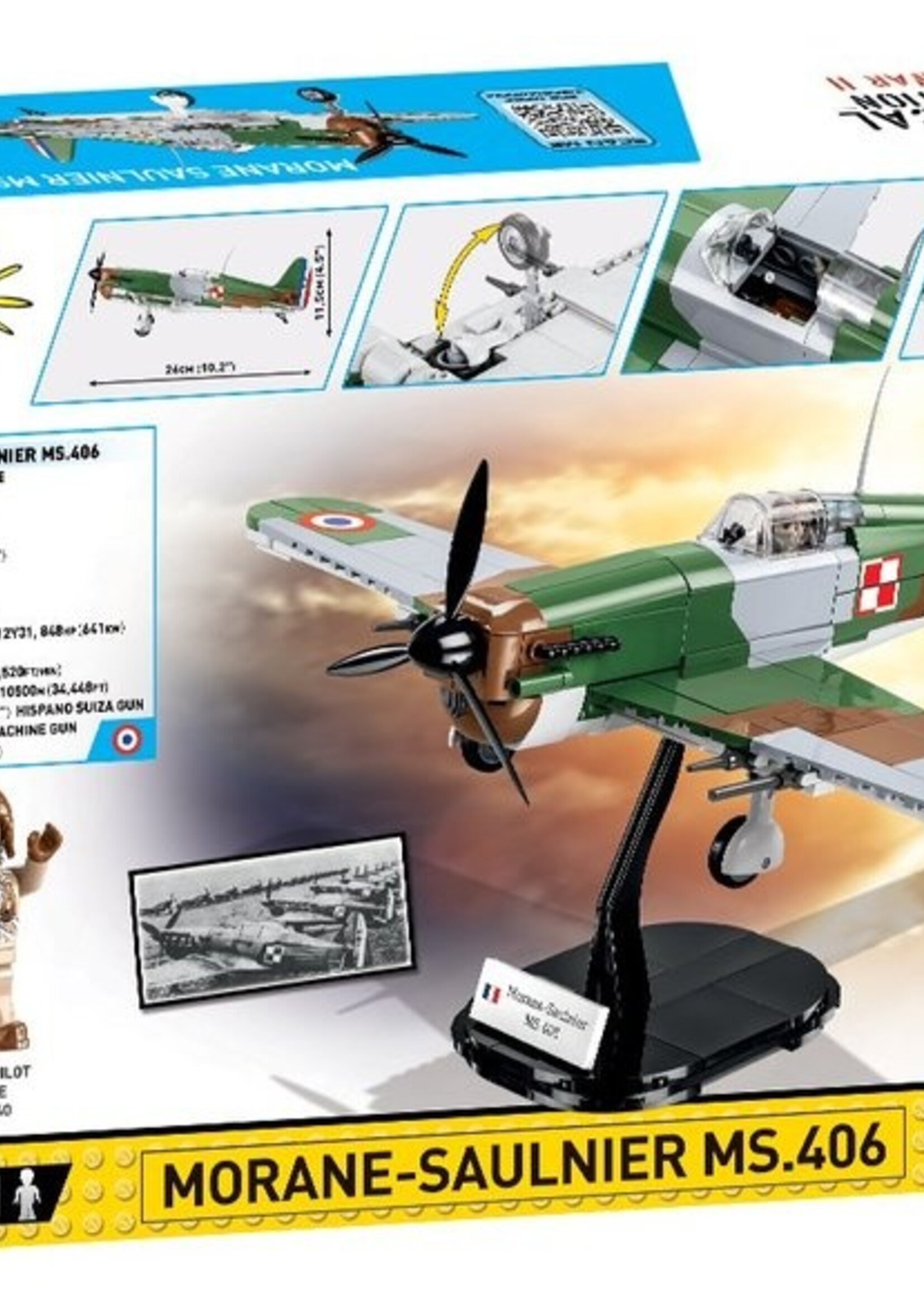 Cobi Toys WWII MORANE-SAULNER MS. 406