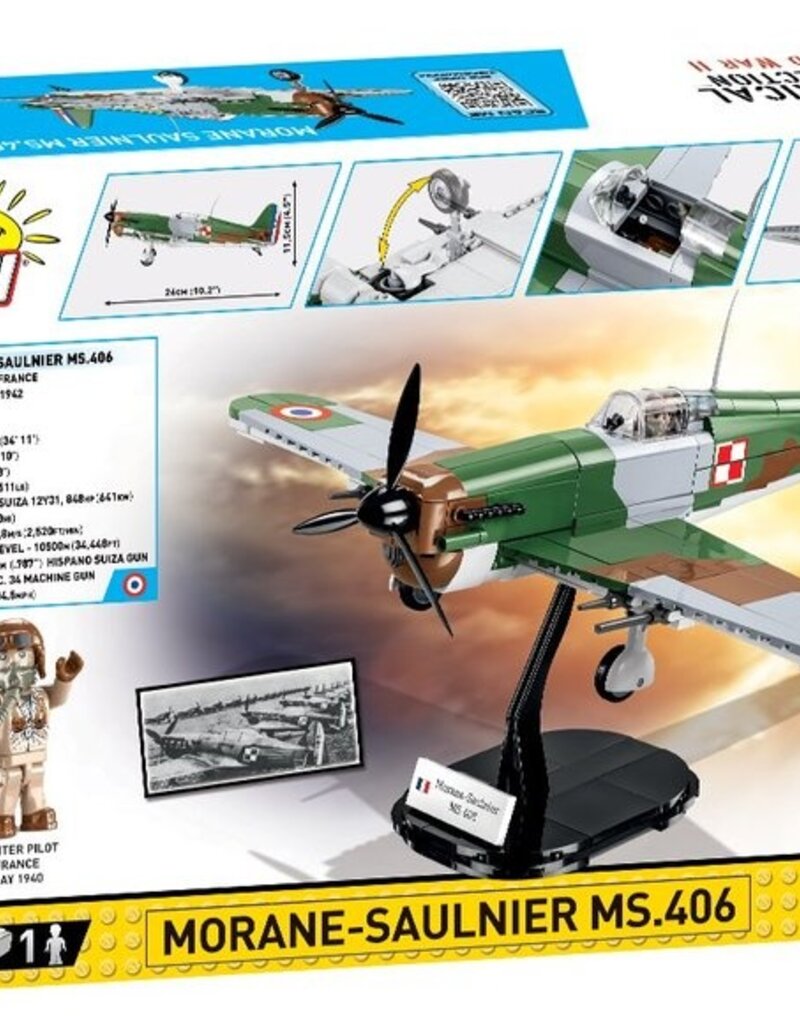 Cobi Toys WWII MORANE-SAULNER MS. 406