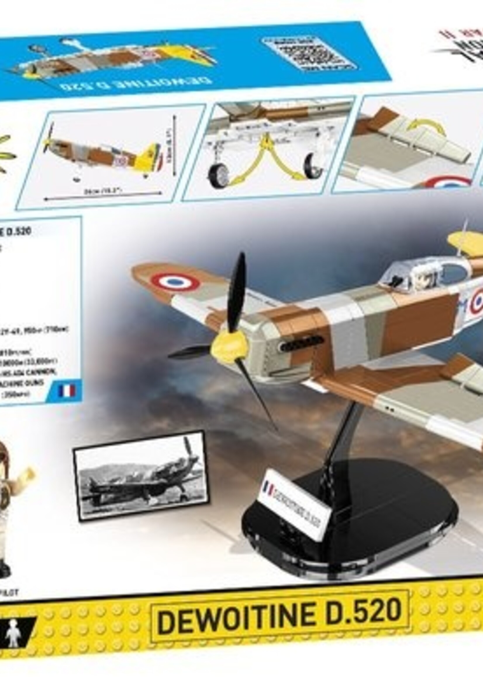 Cobi Toys WWII DEWOITINE D.520