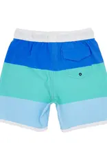 Feather 4 Arrow Block Stripe Boardshort Marina Blue