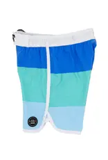 Feather 4 Arrow Block Stripe Boardshort Marina Blue