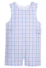 Little English Button Tab John John Albany Plaid