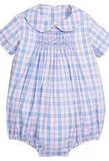 Little English Chest Smocked Bubble Albany Plaid