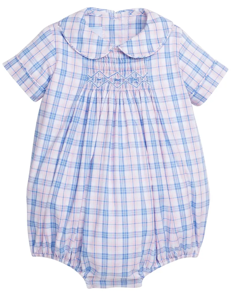 Little English Chest Smocked Bubble Albany Plaid