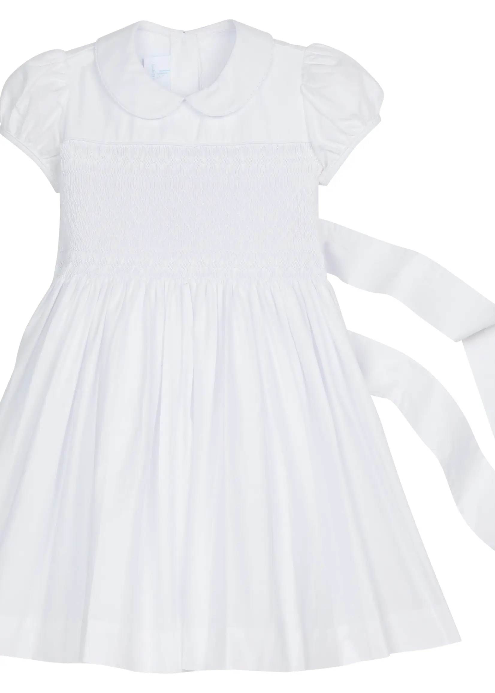 Little English Smocked Emery Dress White
