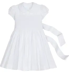 Little English Smocked Emery Dress White