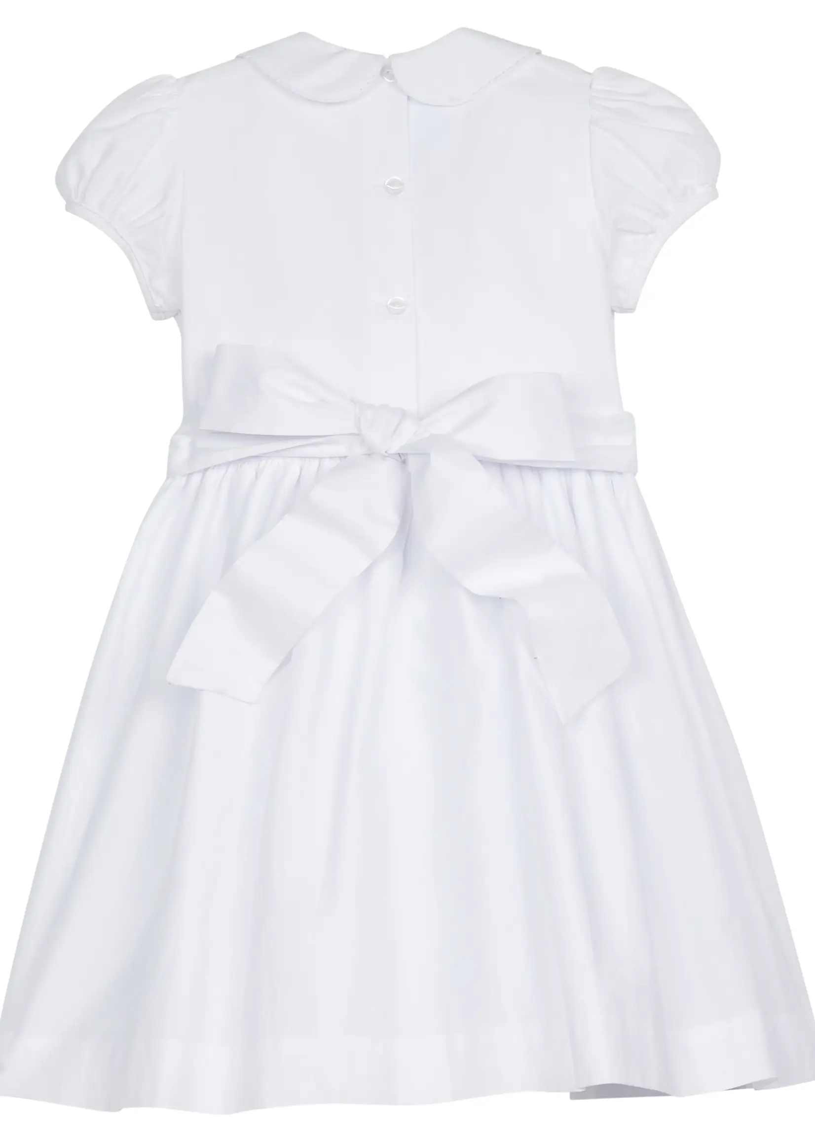 Little English Smocked Emery Dress White