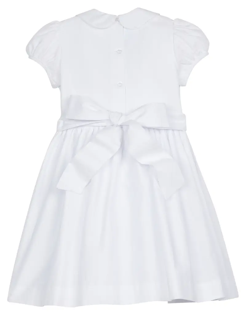 Little English Smocked Emery Dress White