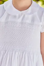 Little English Smocked Emery Dress White