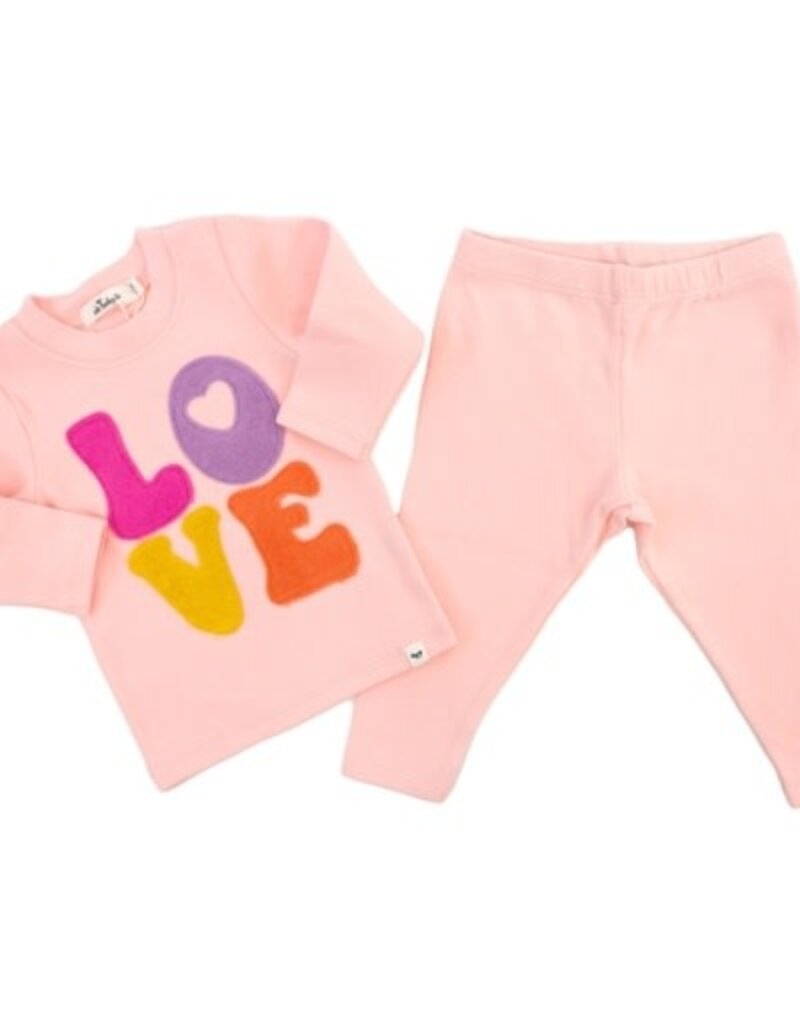 oh baby! Cotton Candy Love Terry Appl 2pc Set