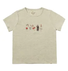 Me & Henry SALE Falmouth Printed Tee Grey Buoys