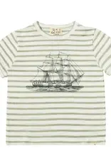 Me & Henry Newquay Printed Tee Grey Boat