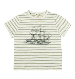 Me & Henry Newquay Printed Tee Grey Boat