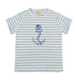 Me & Henry Newquay Printed Tee Blue Anchor