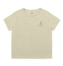 Me & Henry Marine Embroidered Tee Grey Lighthouse