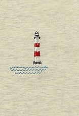 Me & Henry Marine Embroidered Tee Grey Lighthouse