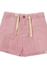 Me & Henry Crew Shorts Red White Seersucker