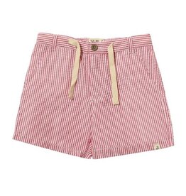 Me & Henry Crew Shorts Red White Seersucker