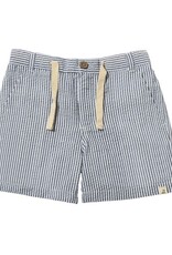 Me & Henry Crew Shorts Navy White Seersucker