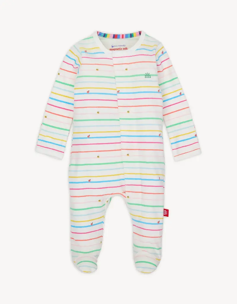 Magnetic Me RAINBOW ROAD ORGANIC COTTON FOOTIE