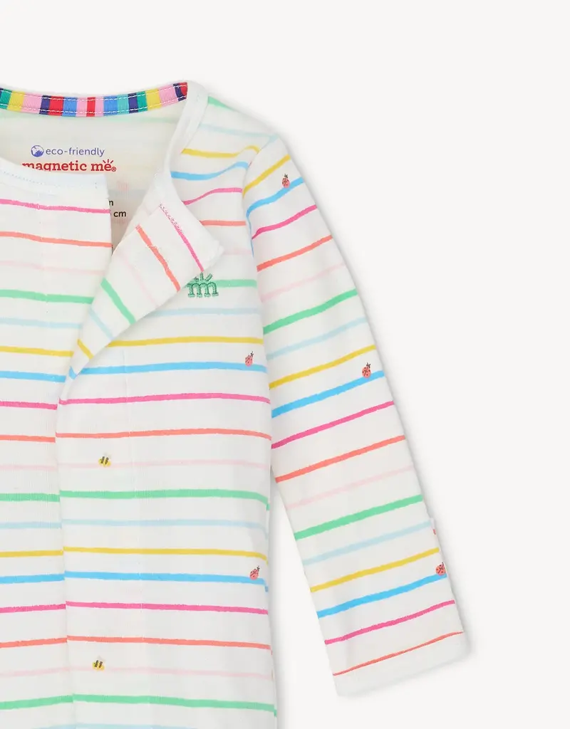 Magnetic Me RAINBOW ROAD ORGANIC COTTON FOOTIE