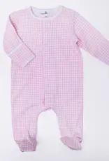 Magnolia Baby Pink Mini Checks Footie
