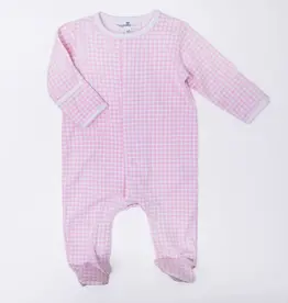 Magnolia Baby Pink Mini Checks Footie