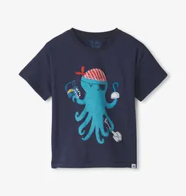 Hatley Kids pirate octopus slouchy tee patriot blue