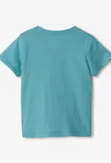 Hatley Kids digger graphic tee milky blue