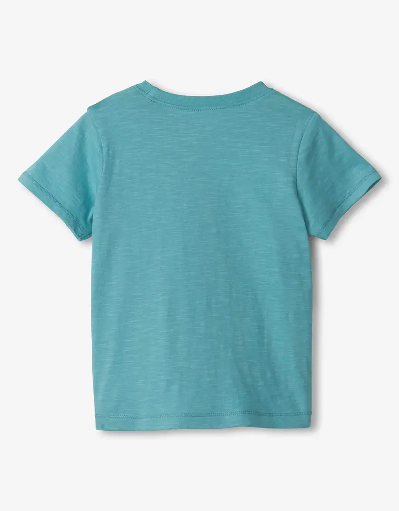 Hatley Kids digger graphic tee milky blue