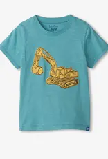 Hatley Kids digger graphic tee milky blue
