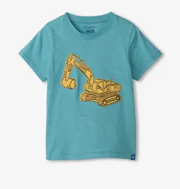 Hatley Kids digger graphic tee milky blue