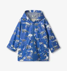 Hatley Kids dino extinction zip up rain jacket