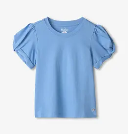 Hatley Kids cornflower blue twisted sleeve tee